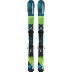 Elan ELAN MAXX QS GREEN/BLUE Ski Alpin Junior Avec Fixation