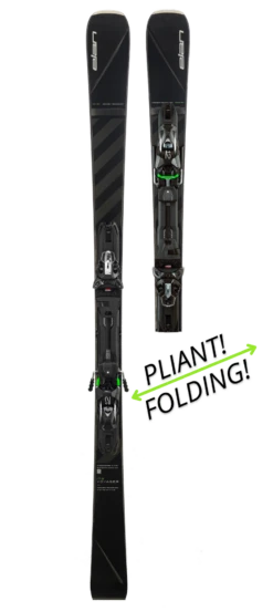 Elan Elan Voyager Emx 12 Fx Ski Alpin PLIANT SR Noir 22