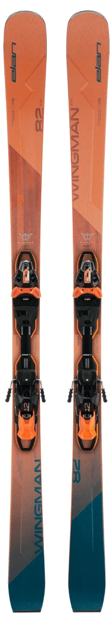 Elan Elan Wingman 82 Cti Fx Emx 12.0 Orange-bleu Ski Alpin Sr