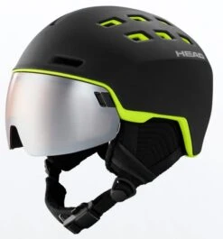 HEAD Head Radar Casque Ski Lunette Intégrée SR Noir-lime
