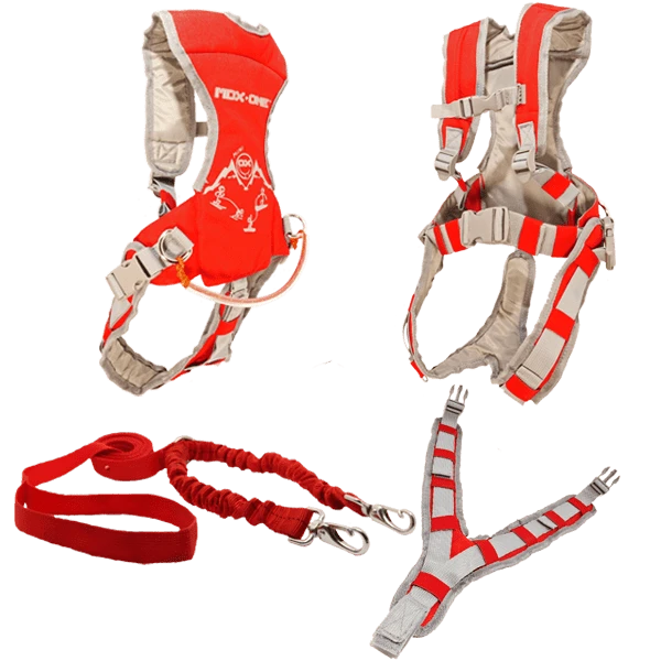 MDXONE MDXONE Mini-OX Harnais Rétractable Pour Ski Et Planche JR Rouge 1 MDXONE MDXONE Mini-OX Harnais Rétractable Pour Ski Et Planche JR Rouge